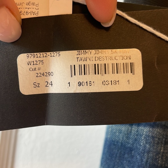 NWT Paige Jimmy Skinny maternity jeans. - Picture 3 of 3